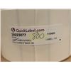 Image 2 : BTE DE 5 ROULEAUX DE 1500 ÉTIQUETTES TRANSPARENT 3"x4" QUICKLABEL PN 32993077