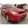 Image 8 : 2004 TOYOTA MATRIX, RED, 299999 KMS, FRONT WHEEL DRIVE. - D820163