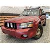 Image 1 : 2003 SUBARU FORESTER, RED, 273023 KMS, ALL WHEEL DRIVE. - B765153