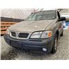 Image 2 : 2000 PONTIAC MONTANNA, BROWN, 191170 KMS, FRONT WHEEL DRIVE. - B388122