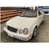 Image 33 : 2002 MERCEDES CLK 32, WHITE, 110568 KMS, REAR WHEEL DRIVE. - J123141