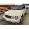 Image 3 : 2002 MERCEDES CLK 32, WHITE, 110568 KMS, REAR WHEEL DRIVE. - J123141