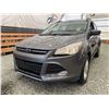 Image 2 : 2014 FORD ESCAPE, GREY, 328864 KMS, FOUR WHEEL DRIVE. - JA17104