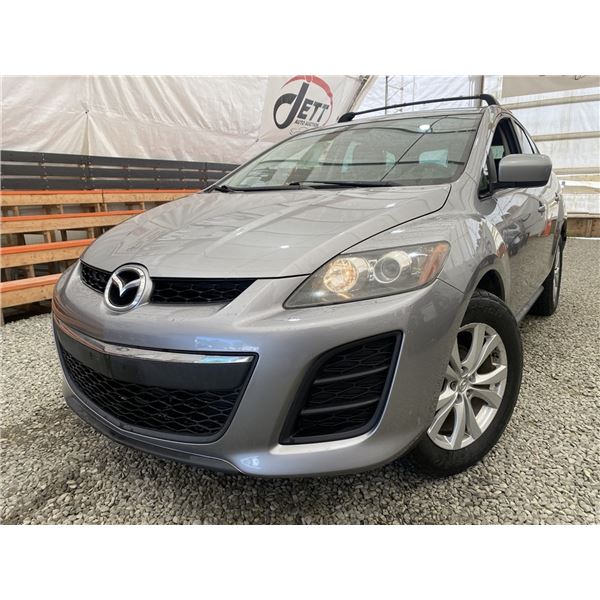 2011 MAZDA CX7, GREY, 233029 KMS, FOUR WHEEL DRIVE. NO RESERVE. - D400716