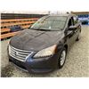 Image 3 : 2015 NISSAN SENTRA, GREY, 128875 KMS, FRONT WHEEL DRIVE. - B638049