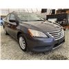 Image 8 : 2015 NISSAN SENTRA, GREY, 128875 KMS, FRONT WHEEL DRIVE. - B638049