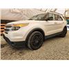 Image 2 : 2014 FORD EXPLORER XLT, WHITE, 237739 KMS, FRONT WHEEL DRIVE. - DA76817