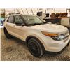 Image 9 : 2014 FORD EXPLORER XLT, WHITE, 237739 KMS, FRONT WHEEL DRIVE. - DA76817
