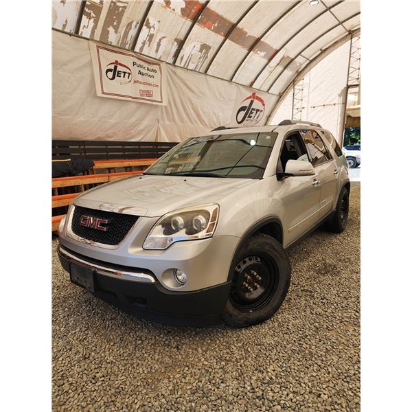 2012 GMC ACADIA, SILVER, 188740 KMS, ALL WHEEL DRIVE. - D402589