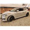Image 1 : 2013 HYUNDAI VELOSTER, GREY, 128951 KMS, FRONT WHEEL DRIVE. - D159253