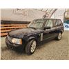 Image 1 : 2008 LAND ROVER RANGE ROVER, BLACK, 244201 KMS, ALL WHEEL DRIVE. - D264084