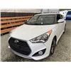 Image 3 : 2017 HYUNDAI VELOSTER, WHITE, 91450 KMS, FRONT WHEEL DRIVE. REPO UNIT. - J305881