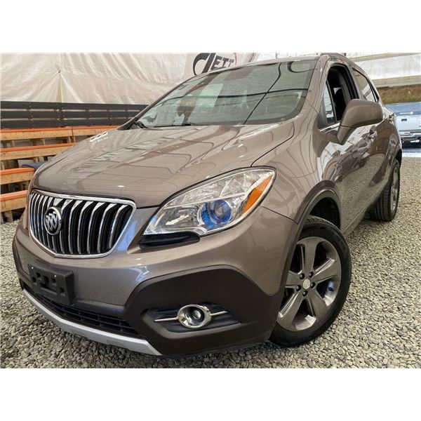 2013 BUICK ENCORE, BROWN, 186844 KMS, ALL WHEEL DRIVE. - D208706