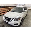 Image 4 : 2019 NISSAN PATHFINDER, WHITE, 111283 KMS, 4X4. - D625041