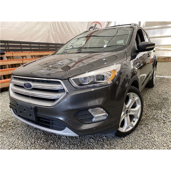 2018 FORD ESCAPE, GREY, 147291 KMS, FOUR WHEEL DRIVE. - DB91474