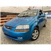 Image 1 : 2008 CHEVY AVEO, BLUE, 124547 KMS, FRONT WHEEL DRIVE. - B263346