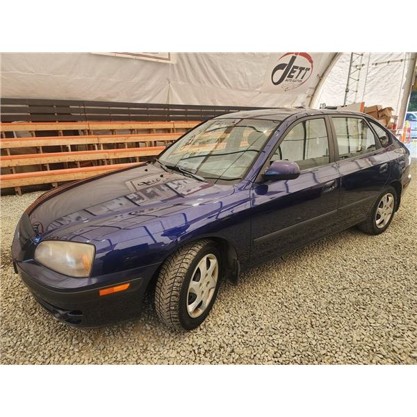2006 HYUNDAI ELANTRA BASE, BLUE, 235164 KMS, FRONT WHEEL DRIVE. - D203064
