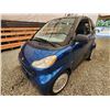 Image 3 : 2008 SMART FORTWO PURE, BLUE, 118382 KMS, REAR WHEEL DRIVE. - D178539