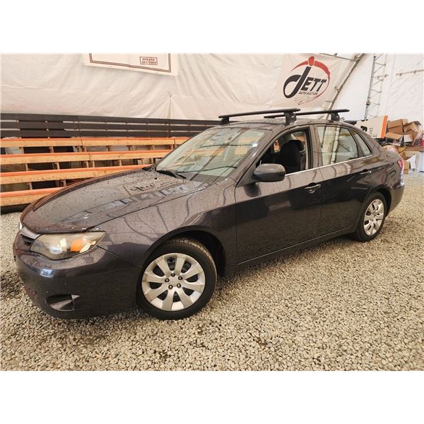 2010 SUBARU IMPREZA, BLACK, JF1GE6A64AG504684, 209987 KMS, ALL WHEEL DRIVE. - D504684