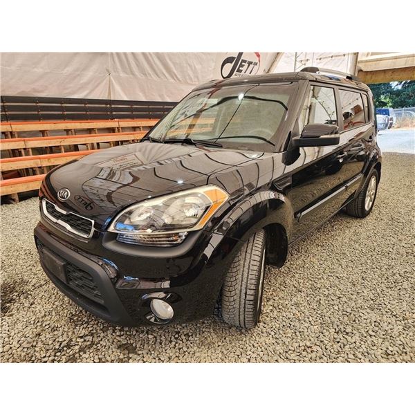 2012 KIA SOUL, BLACK, 170636 KMS, FRONT WHEEL DRIVE. - D477720