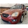Image 2 : 2007 KIA RONDO, RED, 124323 KMS, FRONT WHEEL DRIVE. - B098089