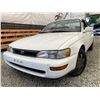 Image 1 : 1995 TOYOTA COROLLA, WHITE, 169489 KMS, FRONT WHEEL DRIVE. - D087777