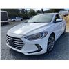 Image 1 : 2017 HYUNDAI ELANTRA, WHITE, 206111 KMS, FRONT WHEEL DRIVE. - J252784 "BANK REPO"