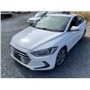 Image 2 : 2017 HYUNDAI ELANTRA, WHITE, 206111 KMS, FRONT WHEEL DRIVE. - J252784 "BANK REPO"