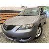 Image 1 : 2004 MAZDA MAZDA 3, GREY, 229975 KMS, FRONT WHEEL DRIVE. - D107596