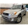 Image 1 : 2003 TOYOTA RAV 4, SILVER, 153293 MILES, FRONT WHEEL DRIVE. NO RESERVE - D118736