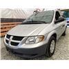 Image 2 : 2002 DODGE CARAVAN, GREY, 183321 KMS, FRONT WHEEL DRIVE. - P598517