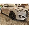 Image 8 : 2013 HYUNDAI VELOSTER, GREY, 128951 KMS, FRONT WHEEL DRIVE. - D159253
