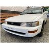 Image 2 : 1995 TOYOTA COROLLA, WHITE, 169489 KMS, FRONT WHEEL DRIVE. - D087777