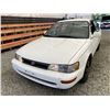 Image 3 : 1995 TOYOTA COROLLA, WHITE, 169489 KMS, FRONT WHEEL DRIVE. - D087777