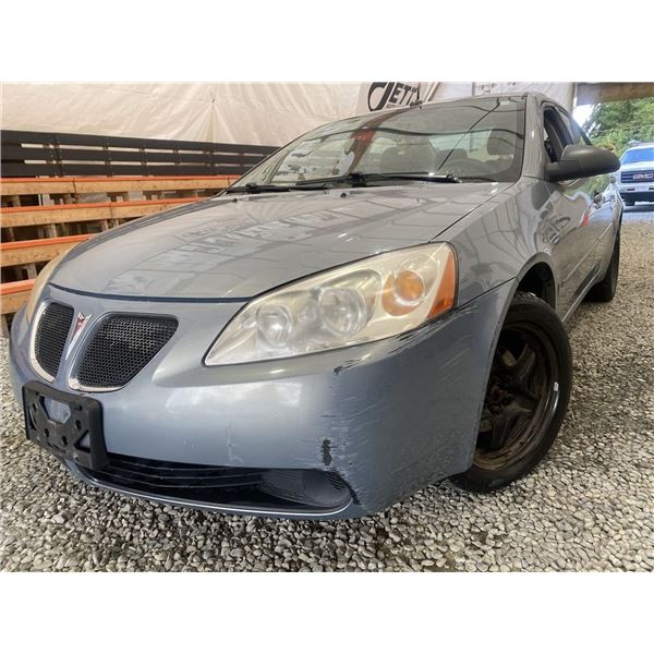 2008 PONTIAC G6, BLUE, 157701 KMS, FRONT WHEEL DRIVE. - D104863