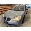 Image 3 : 2008 PONTIAC G6, BLUE, 157701 KMS, FRONT WHEEL DRIVE. - D104863