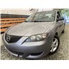 Image 1 : 2004 MAZDA MAZDA 3, GREY, 229975 KMS, FRONT WHEEL DRIVE. - D107596
