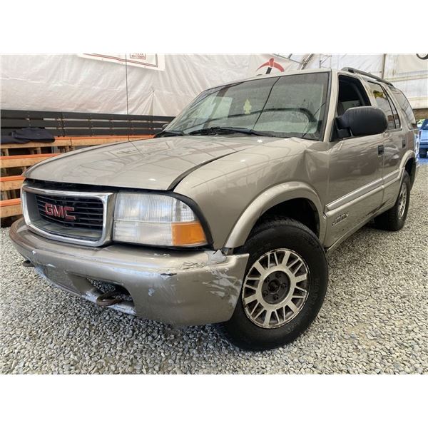 2000 GMC JIMMY, GOLD, 269964 KMS, 4X4. - B279055