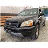Image 2 : 2003 HONDA PILOT, BLACK, 387318 KMS, FOUR WHEEL DRIVE. - B000770