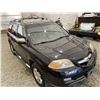Image 10 : 2006 ACCURA MDX, BLACK, 290246 KMS, ALL WHEEL DRIVE. - D001295