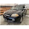 Image 3 : 2006 ACCURA MDX, BLACK, 290246 KMS, ALL WHEEL DRIVE. - D001295