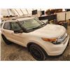 Image 10 : 2014 FORD EXPLORER XLT, WHITE, 237739 KMS, FRONT WHEEL DRIVE. - DA76817