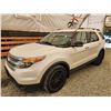 Image 3 : 2014 FORD EXPLORER XLT, WHITE, 237739 KMS, FRONT WHEEL DRIVE. - DA76817