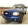 Image 2 : 2007 FORD RANGER, BLUE, 259910 KMS, REAR WHEEL DRIVE. - DA57596