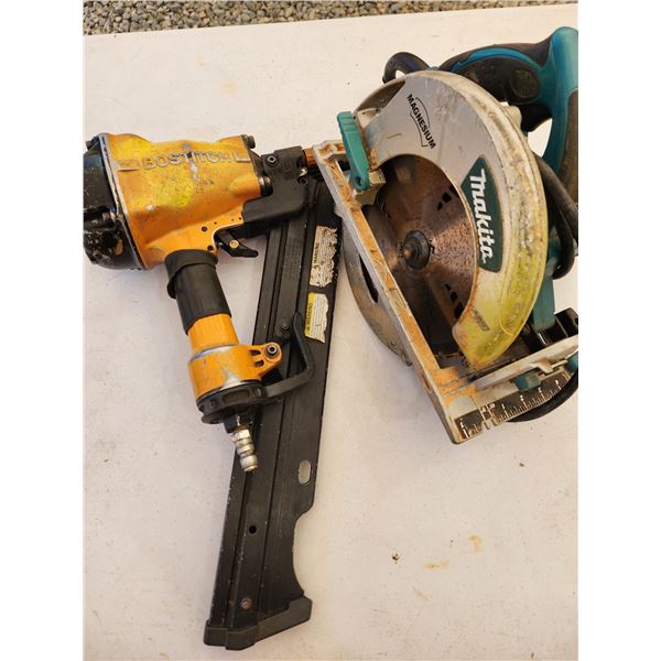 803 -- MAKITA SAW + BOSTITCH NAIL GUN (A)