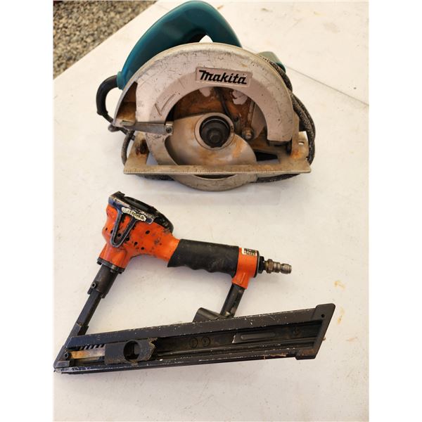 804 -- PNEU NAIL GUN + MAKITA SAW
