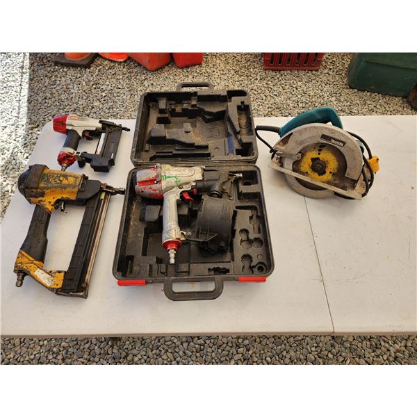 807 -- MULTIPLE NAIL GUNS + MAKITA SAW
