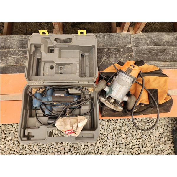 815 -- RYOBI SANDER  + RIDGID ROUTER
