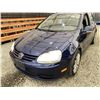 Image 3 : 2008 VW RABBIT, BLUE, 265748 KMS, FRONT WHEEL DRIVE. - B298755