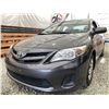 Image 1 : 2013 TOYOTA COROLLA, GREY, 168379 KMS, FRONT WHEEL DRIVE. - D924350
